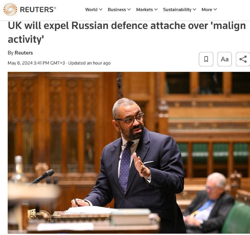 Gran Bretaña anunció la expulsión del agregado militar ruso por “actividades maliciosas”.